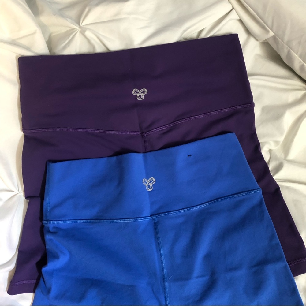 Aritzia Purple and Blue Bike Shorts